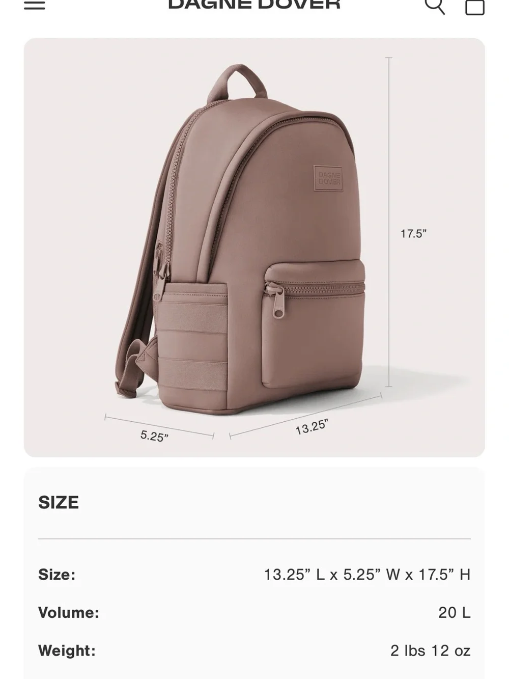 Dagne Dover Dark Moss Large Backpack